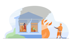 Brandschutz im Trockenbau in Berlin – Illustration